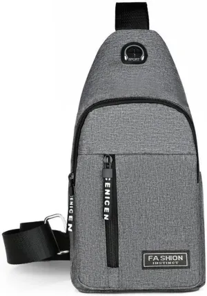 Travel Bag, Small Sling Bag For Women, Adjustable Shoulder Straps Sling Backpack, For Hiking Travel Sports Running (Gray)
