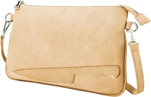 Trendy 3D Knife Embossing Handbag For Unisex Vegan Suede Leather Unique Crossbody Clutch Bag