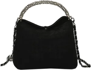 Trendy Woven Top Handle Bag for Women PU Leather Hobo Bags Casual Crossbody Purse Shoulder Satchel Bag Tote Handbag