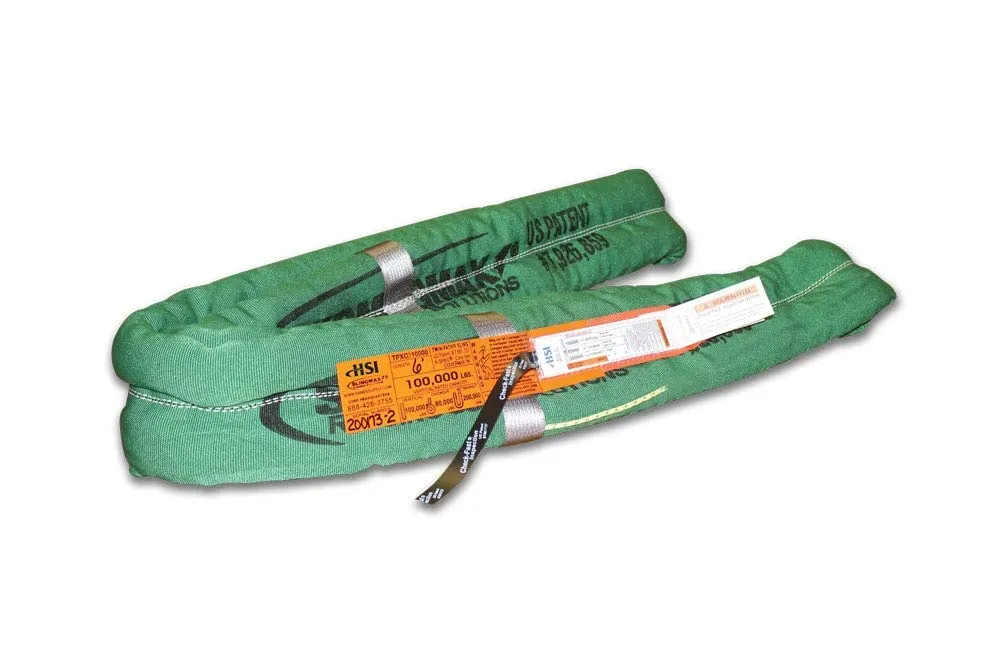 Twin Path SlingMax Endless Round Sling | 25' Length | 125,000 lb. Vertical Capacity | CoverMax Double Layer Nylon Cover | K-Spec Yarn Core | Hanes Supply (HSI) TPXCCF-12500