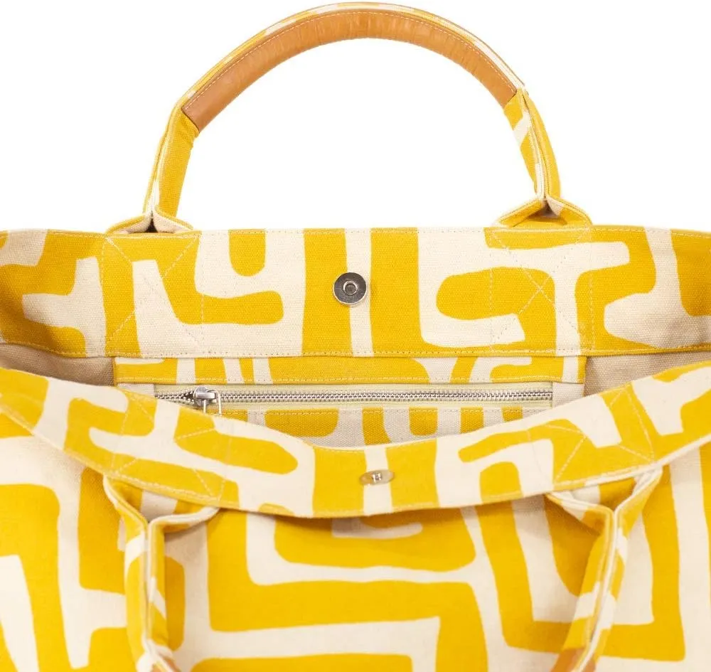 Ubuntu Life Weekender Tote Bag – Large Canvas Tote Bag, Beach Bag and Travel Tote Made with Natural Cotton