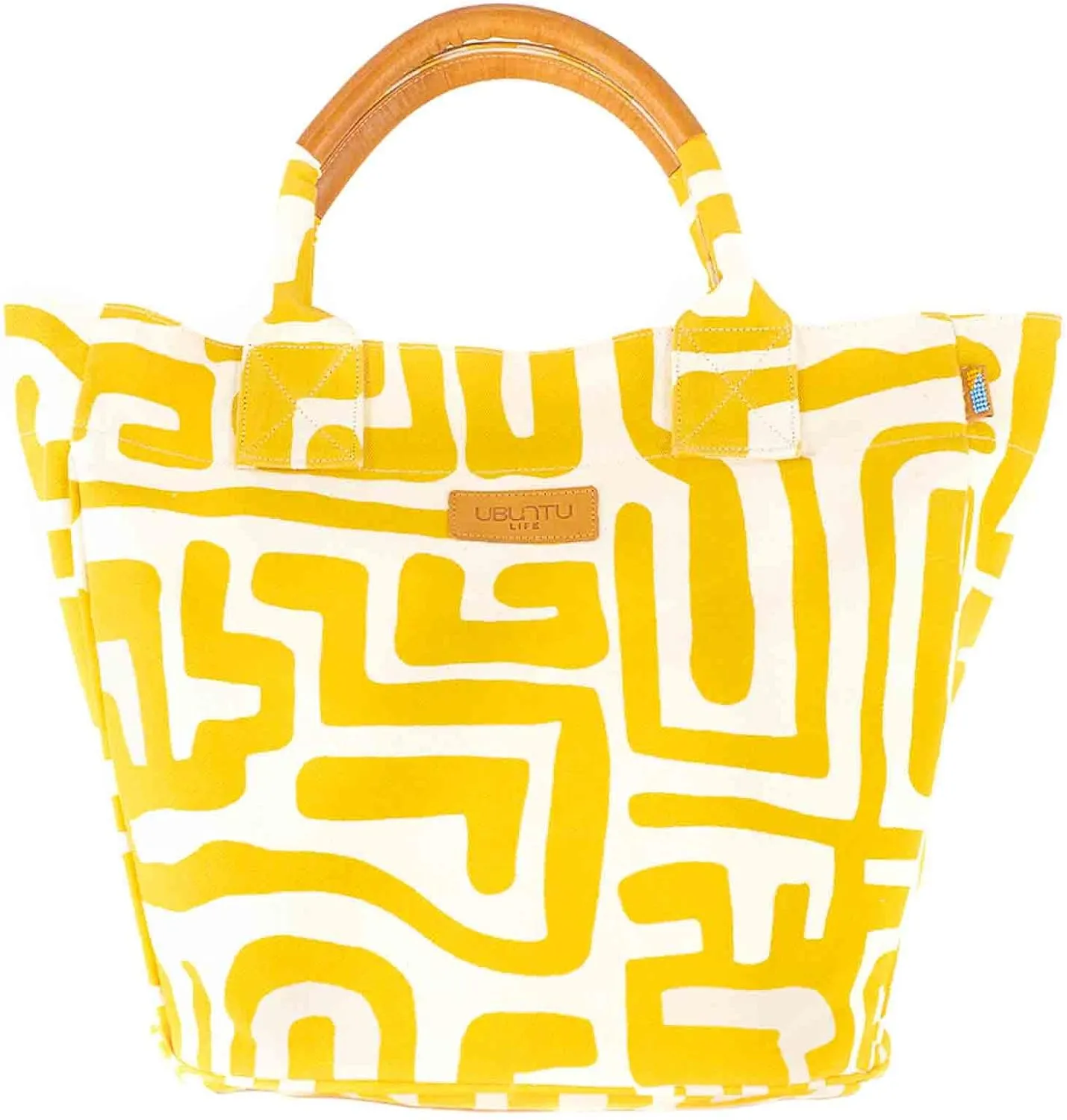 Ubuntu Life Weekender Tote Bag – Large Canvas Tote Bag, Beach Bag and Travel Tote Made with Natural Cotton
