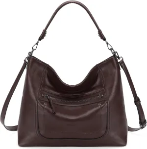 VASCHY Hobo Bags for Women, Vegan Leather Large Handbag Tote Slouchy Shoulder Bag Purse w Convertible Crossbody Strap