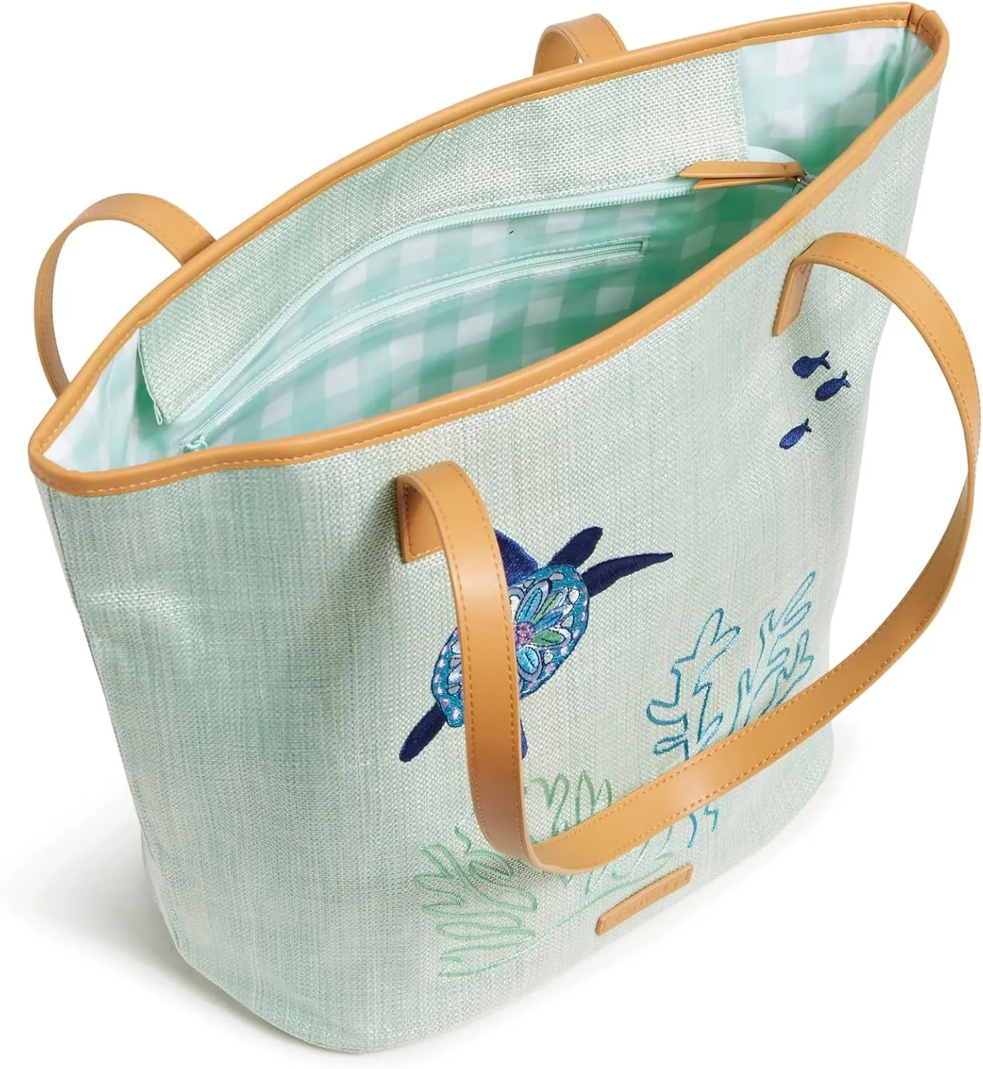 Vera Bradley Women's Straw Bucket Tote Bag