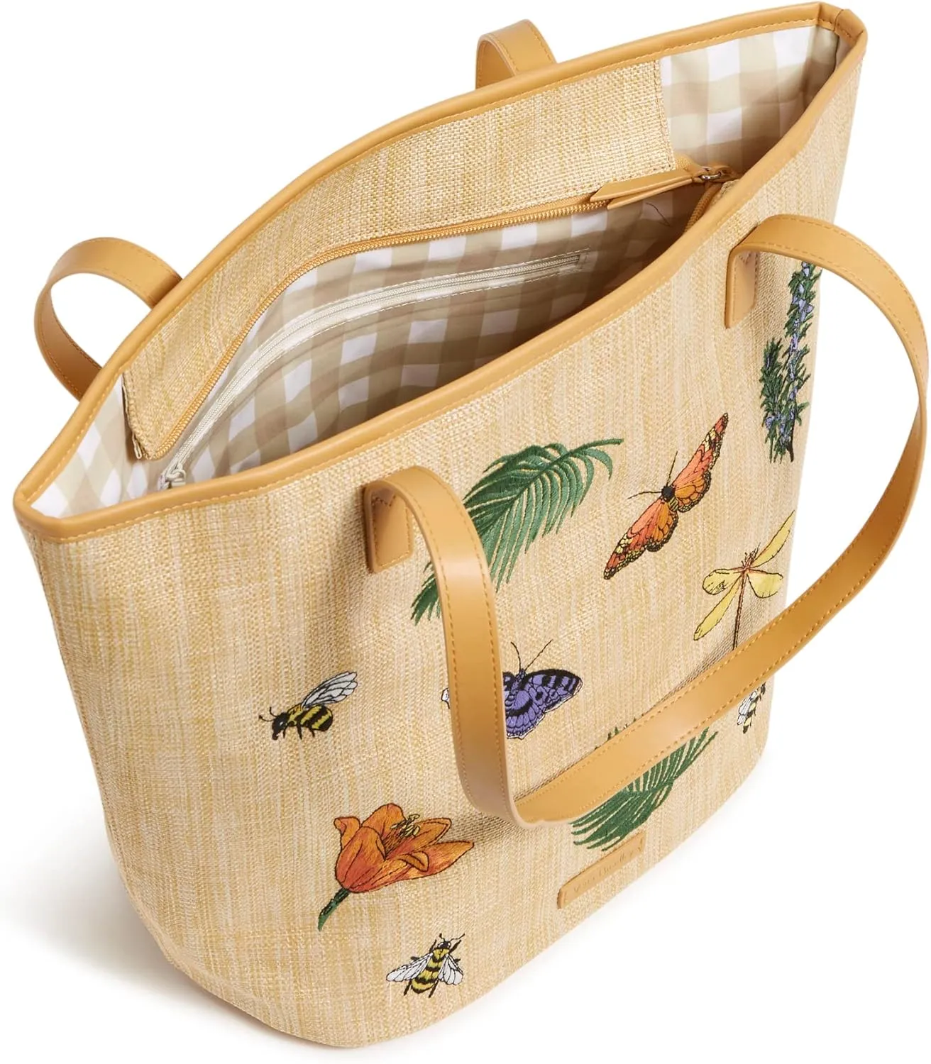Vera Bradley Women's Straw Bucket Tote Bag