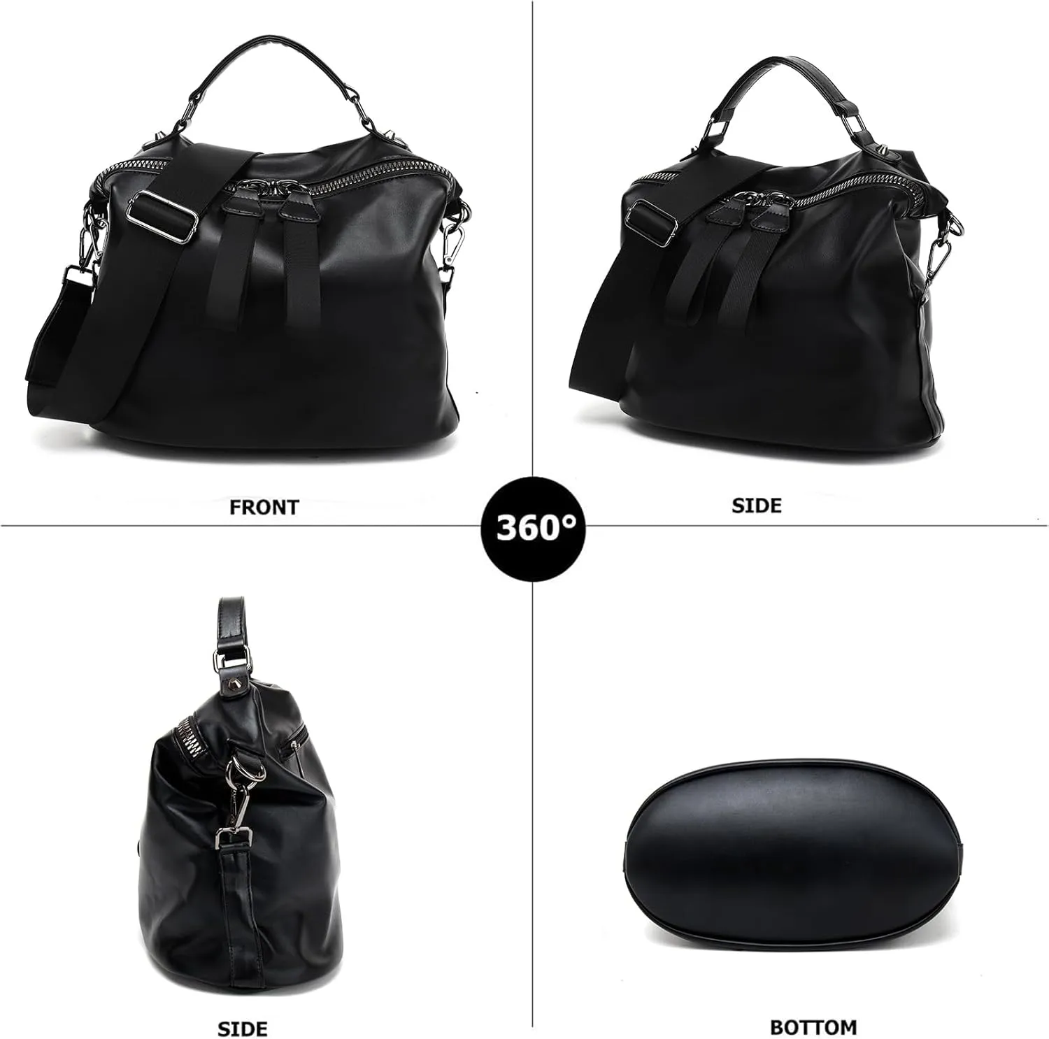 VGOAL Crossbody Bags for Women, Large-Capacity Women Handbag Casual Lightweight Travel Shopping Waterproof Shoulder Bag