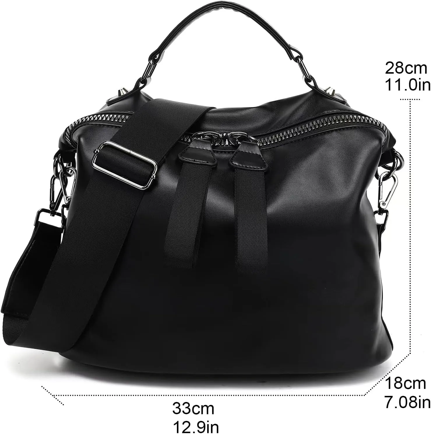 VGOAL Crossbody Bags for Women, Large-Capacity Women Handbag Casual Lightweight Travel Shopping Waterproof Shoulder Bag