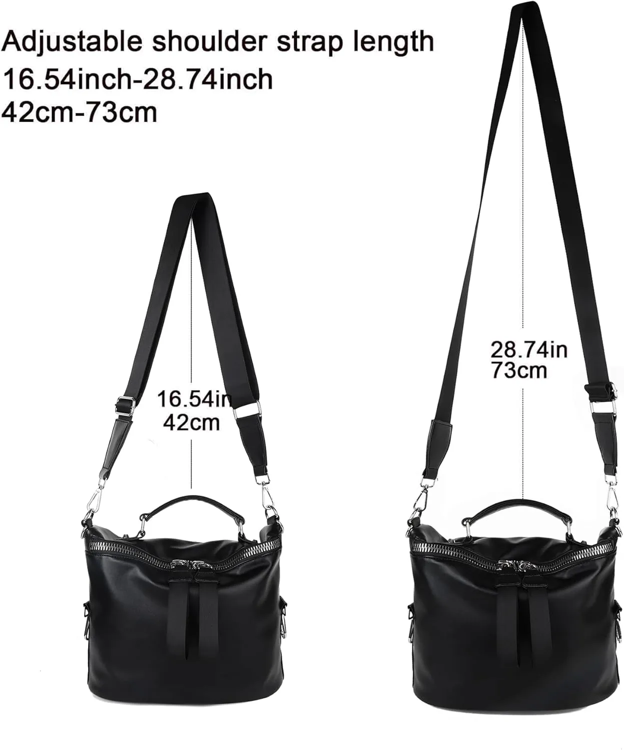 VGOAL Crossbody Bags for Women, Large-Capacity Women Handbag Casual Lightweight Travel Shopping Waterproof Shoulder Bag