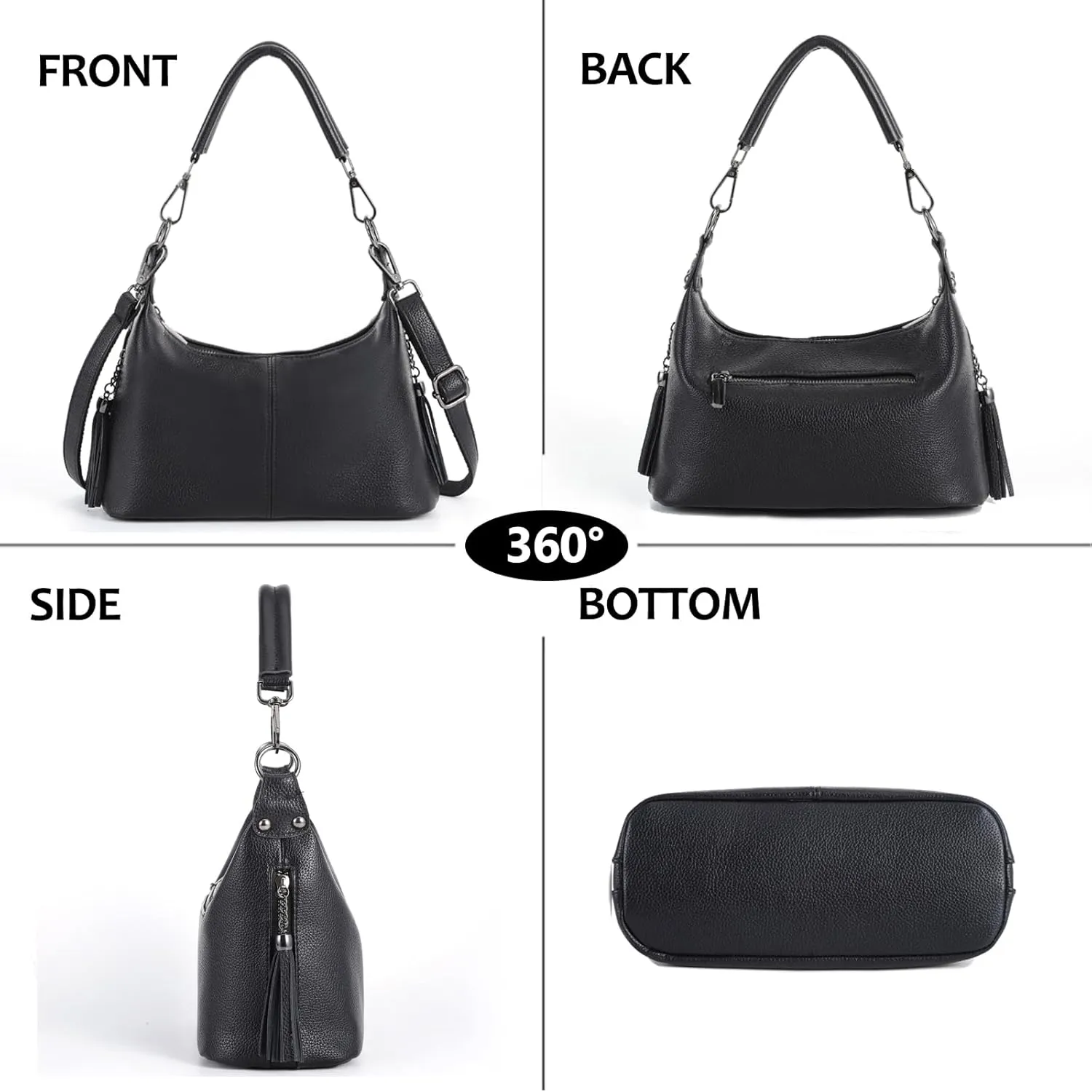 VODIU Small Hobo Purses for Women Shoulder Bag Top Handle Crossbody Bags for Women Trendy Tote Handbags with Strap