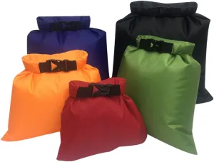 Wakauto 5-pack Waterproof Kayak Bag Dry Storage for Outdoor Activities Waterproof Duffel Bag for Camping Boating Rafting Random