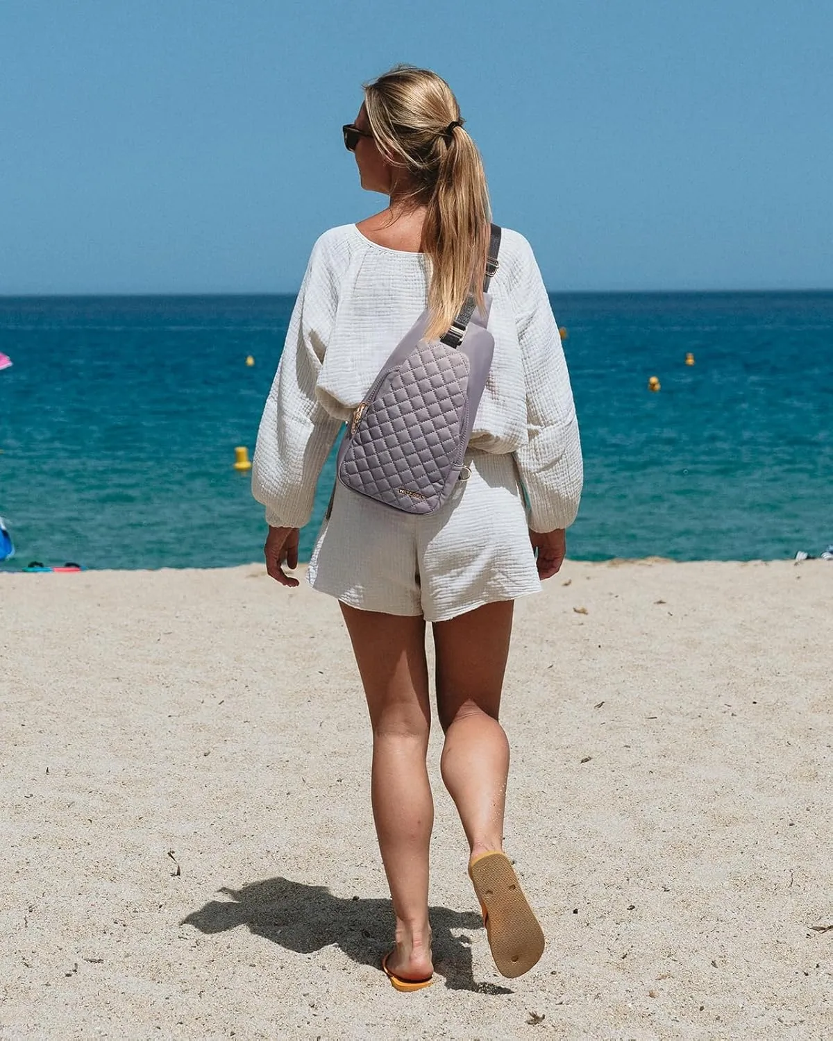 WATERFLY Small Crossbody Sling Backpack: Fashion Chest Crossbody Bag for Women Men Anti Theft Stylish Travel Casual Daypack