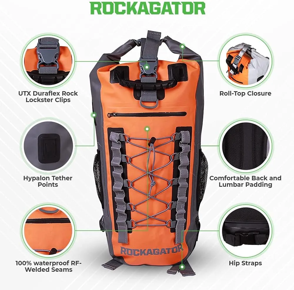 Waterproof Backpack - 40 Liter HYDRIC Series Water Proof Floating Dry Bag River Pack
