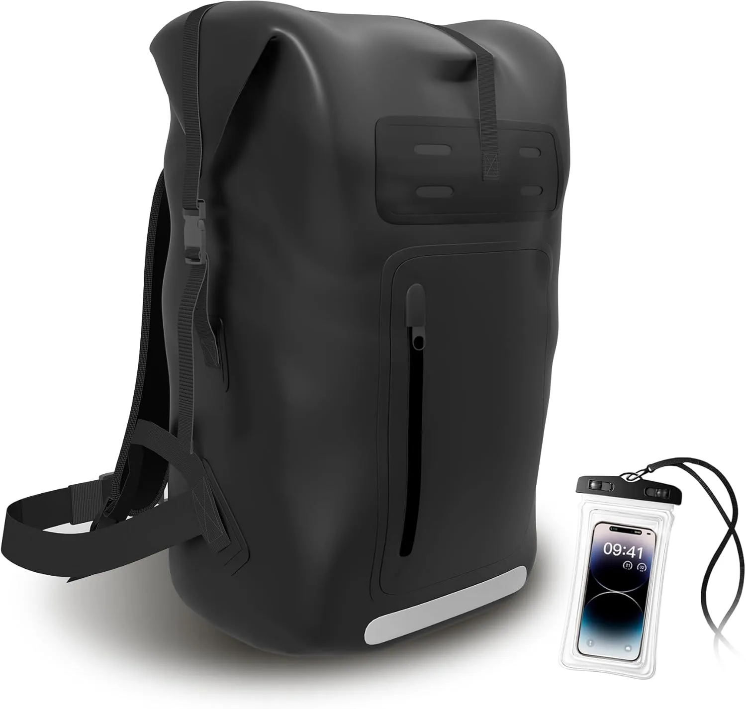 Waterproof Backpack，Heavy Duty Hiking Backpack，35/55/85L dry bag backpack waterproof for Men，Roll-Top Closure，for Kayaking, Travel, Hiking, Fishing, Camping, Motorcycles (black, 35L)