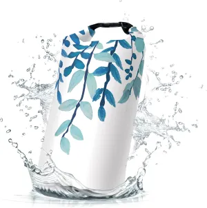 Waterproof Dry Bag,Roll Top Blue Eucalyptus Small Waterproof Backpack 5L/10L/20L Floating and Lightweight Bags for Kayaking, Boating, Fishing, Swimming and Camping