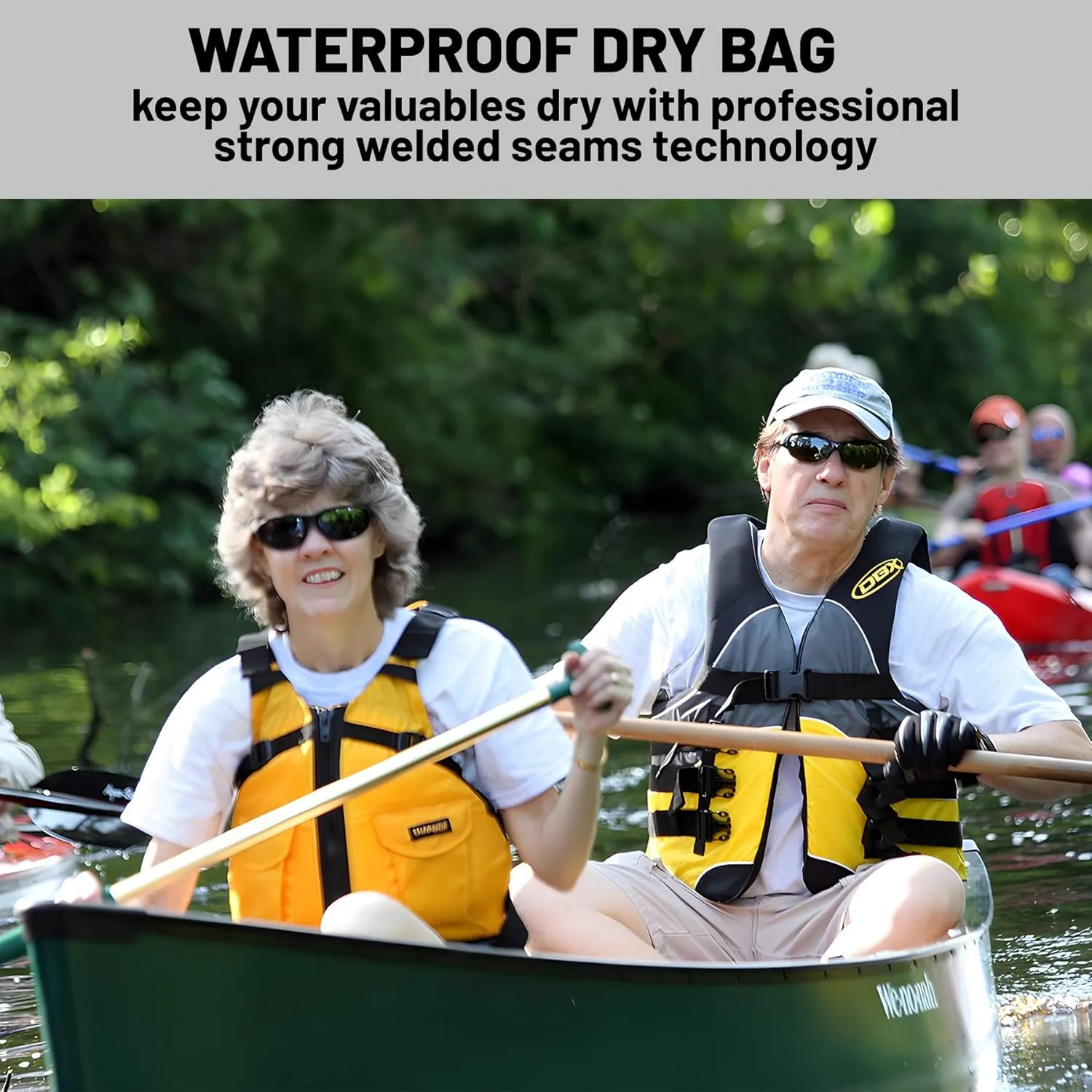 Waterproof Dry Bag,Roll Top Summer Beach Coastal Theme Waterproof Backpack 5L/10L/20L Floating and Lightweight Bags for Kayaking, Boating, Fishing, Swimming and Camping