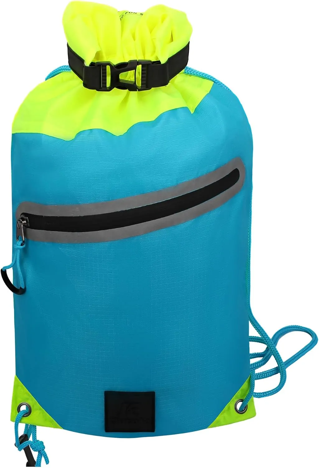 Waterproof roll top backpack basketball bag Travel travel bag Sports bag, suitable for camping, outdoor sports, beach, skiing (Blue)