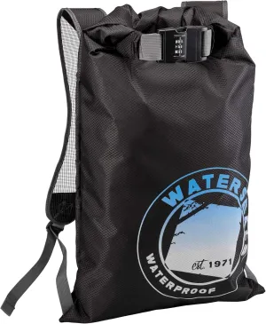 WaterSeals Locking Backpack   Waterproof Bag for Women & Men with Ripstop Material & Anti-Theft Combination Lock to Protect Wallet, iPhone or Valuables at the Beach, Pool, Skiing, or Camping, Black