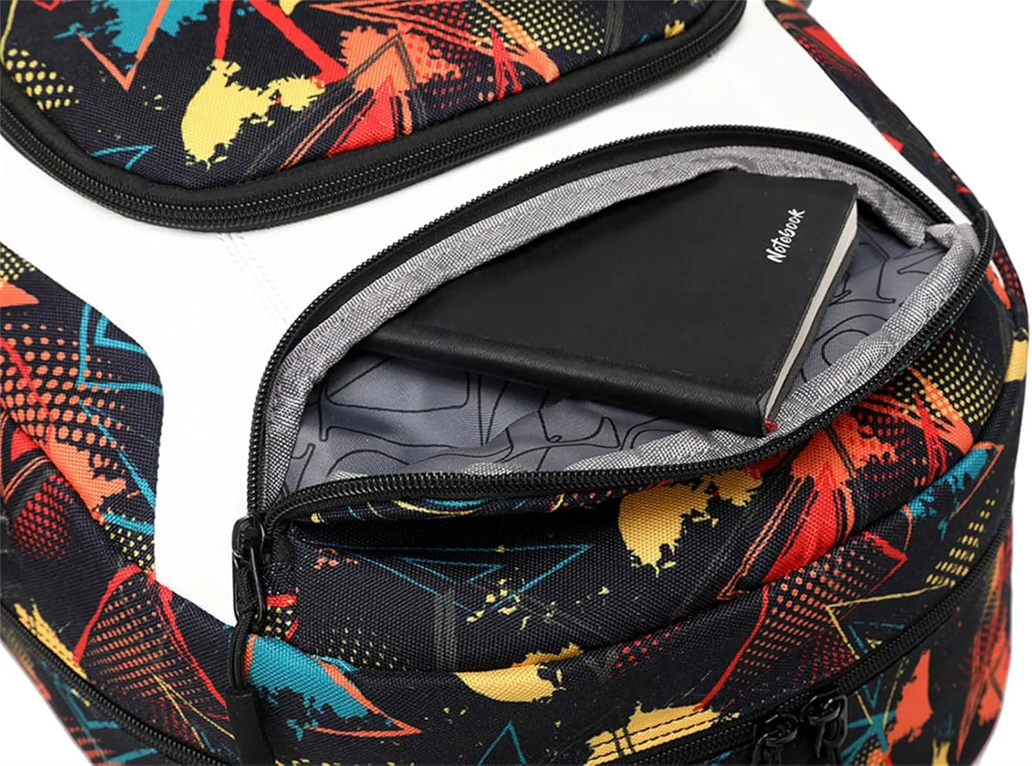 Wear Resistant Travel Bag Novelty Canvas Knapsack Multifunction Large Capacity USB Backpack