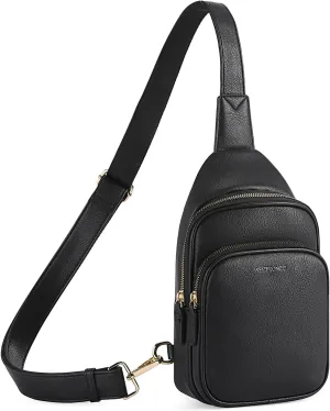 WESTBRONCO Sling Bag for Women Small Nylon Fanny Pack Lightweight Large-capacity Crossbody Bags