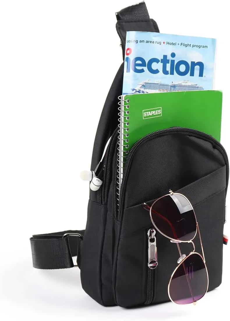WESTEND Crossbody Nylon Sling Bag Daypack with Adjustable Strap-Small Travel Bag