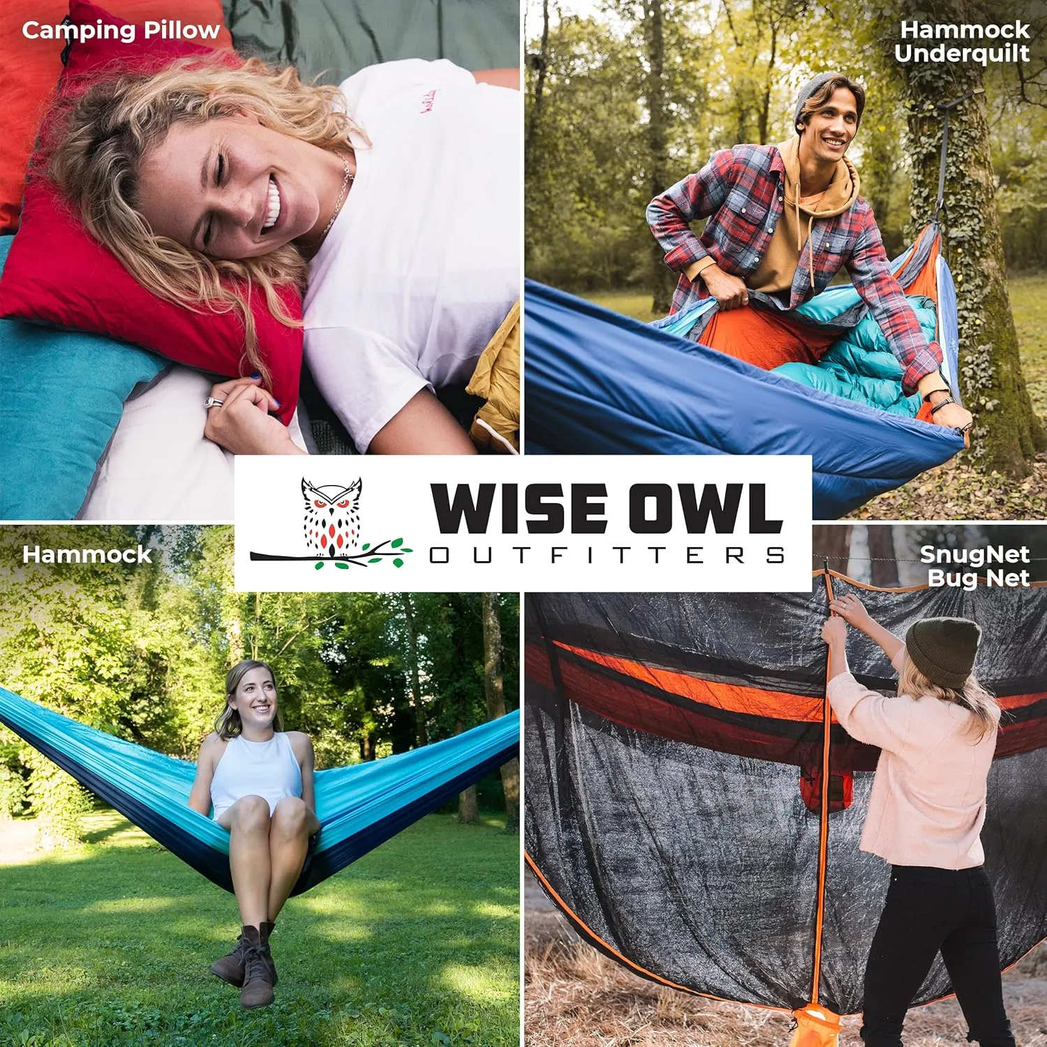 Wise Owl Outfitters Camping Pillow - Camping Essentials and Travel Pillow for Airplanes, Camping, and Travel - Memory Foam Washable Pillow - Small/Medium