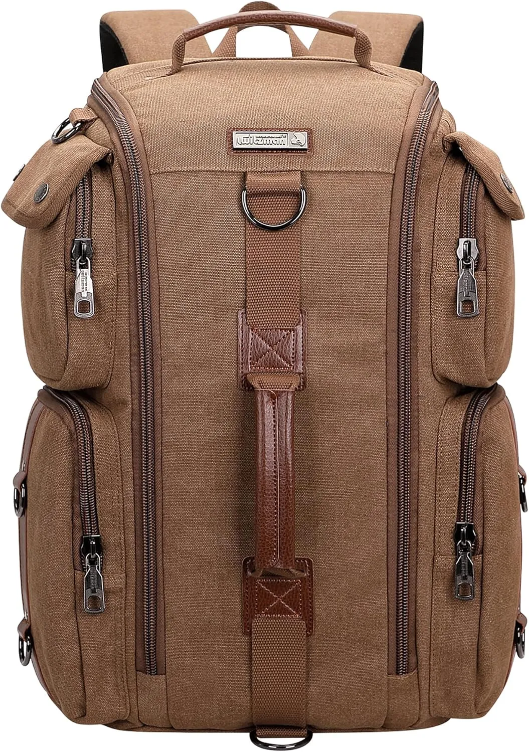 WITZMAN Travel Backpack for Men and Women Carry On Canvas Backpack Duffel Bag for Airplanes Fit 17 Inch Laptop