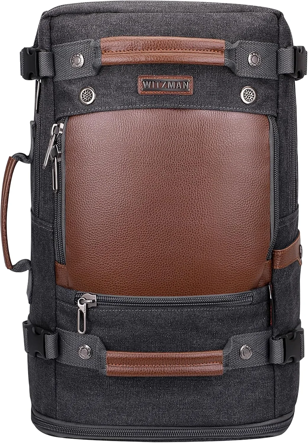 WITZMAN Travel Backpack for Men Women Carry on Luggage Backpack Canvas Rucksack Duffel bag with Shoe Compartment