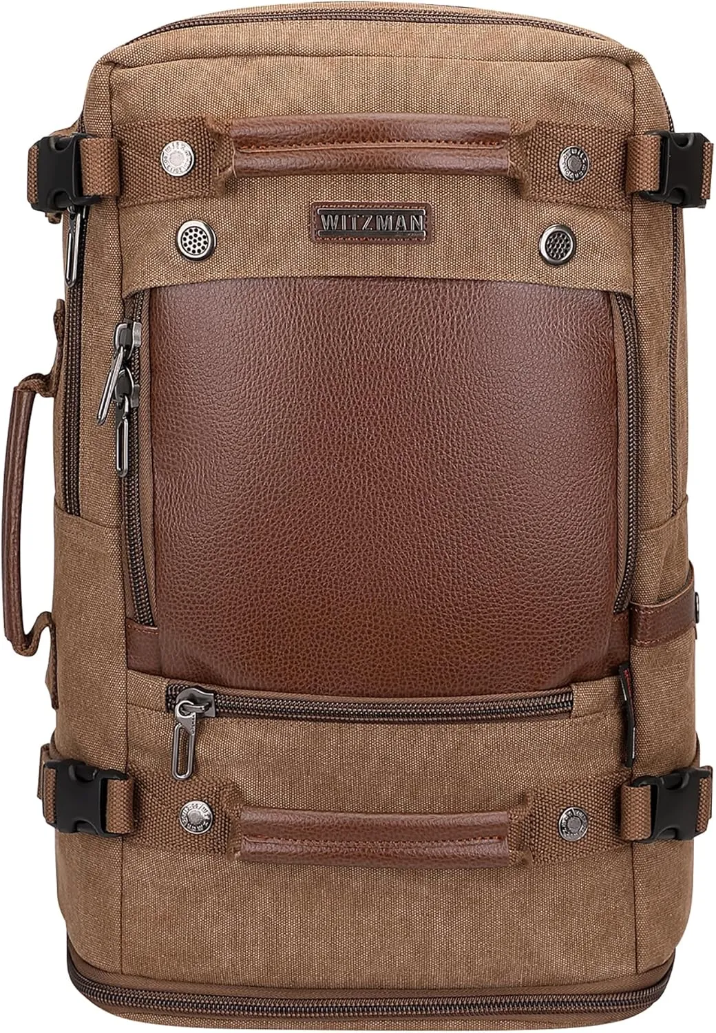 WITZMAN Travel Backpack for Men Women Carry on Luggage Backpack Canvas Rucksack Duffel bag with Shoe Compartment