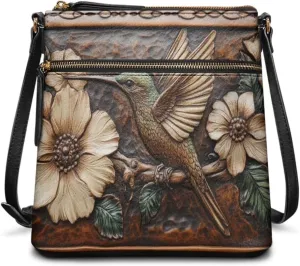 Women Crossbody Shoulder Bag Leather Satchel Purse Hobo Bag with Shoulder Strap for Travel Daily Use