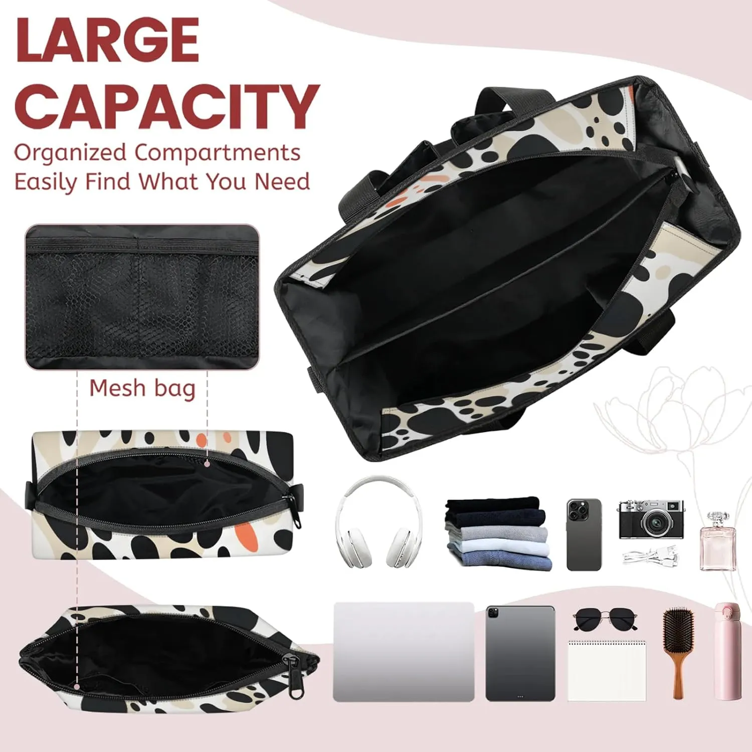 Women Fashion Tote Bag Wallet Shoulder Bags Set 3PCS Top Handle Satchel Purse Large Zippered Handbag Daily Use