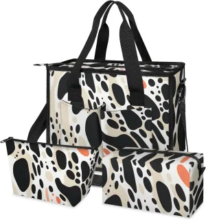 Women Fashion Tote Bag Wallet Shoulder Bags Set 3PCS Top Handle Satchel Purse Large Zippered Handbag Daily Use