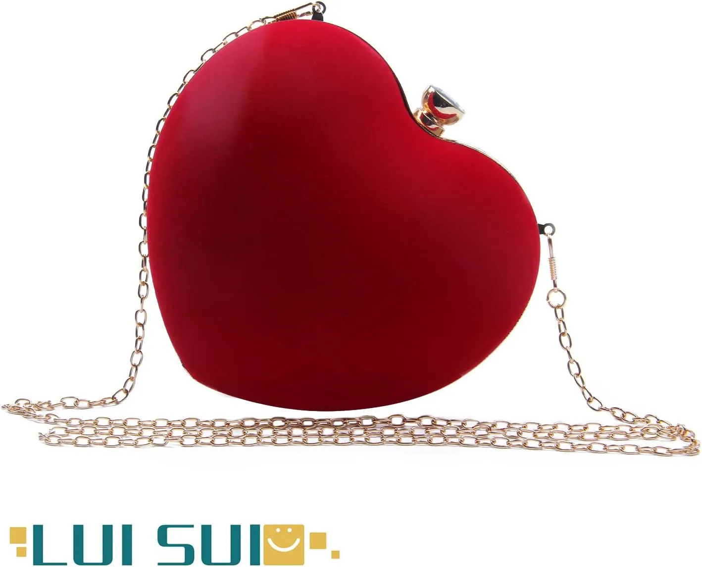 Women Heart Purse Wedding Party Evening Bag Cute Heart Shaped Clutch Small Cocktail Prom Tote Handbag