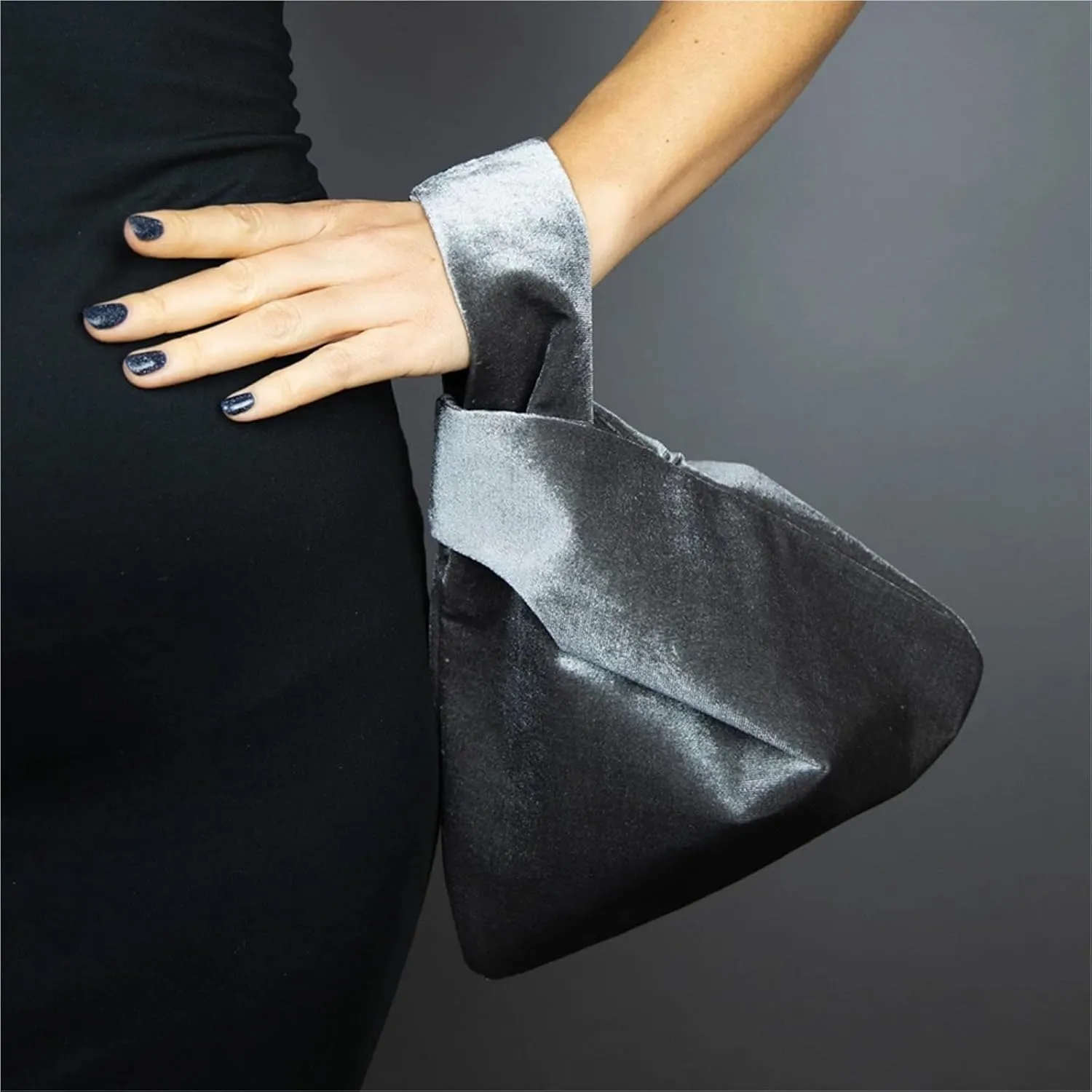 Women Knot Wrist Bag Handmade Casual Knit Handbag Soft Tote Bag Reusable Shopping Bags Woman Cosmetics Bag For Women