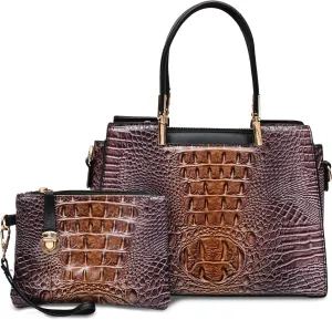 Women Purses And Handbag Wallet Tote Bag Shoulder Bag Top Handle Satchel Purse For Women Set 2pcs