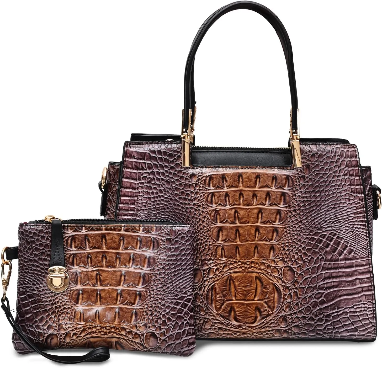 Women Purses And Handbag Wallet Tote Bag Shoulder Bag Top Handle Satchel Purse For Women Set 2pcs