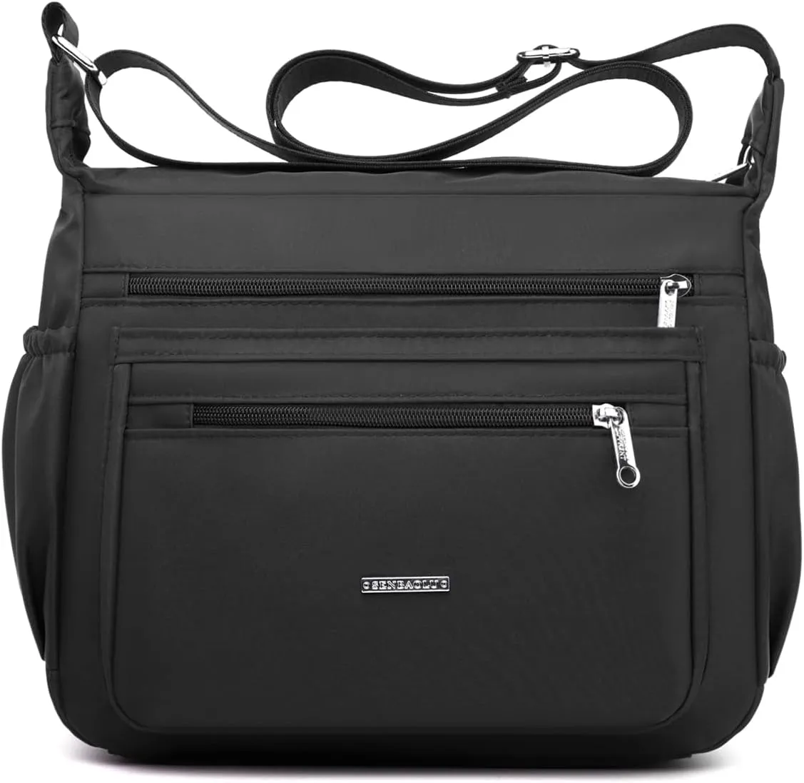 Women Shoulder Handbag Crossbody Bag Nylon Waterproof Roomy Multiple Pockets Bag Tote Top Handle Satchel