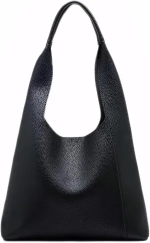 Women Slouchy Hobo Bags Soft Vegan Leather Tote Bag Large Shoulder Purse 2pcs