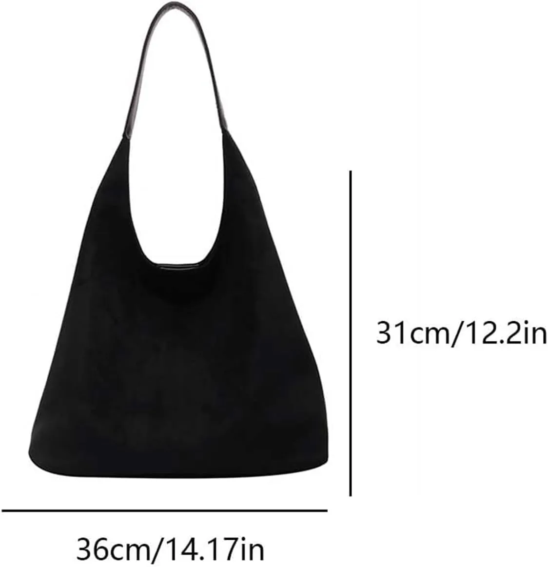 Women Slouchy Suede Tote Bag Hobo Handbag Casual Office Oversized Shoulder Bag Purses