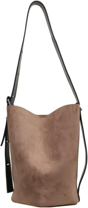 Women Suede Bucket Shoulder Bag Fashion Vegan Leather Slouchy Hobo Bag Office Tote Handbag Crossbody Designer Purse