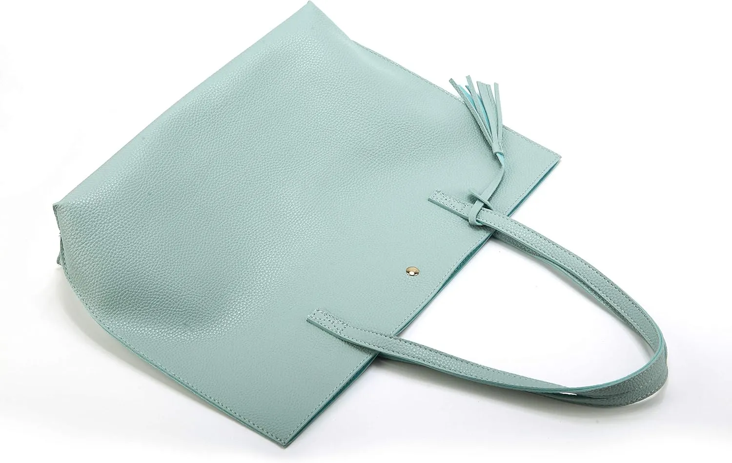 Women Tote Bags Top Handle Satchel Handbags PU Faux Leather Tote Bag with Tassel Shoulder Purse