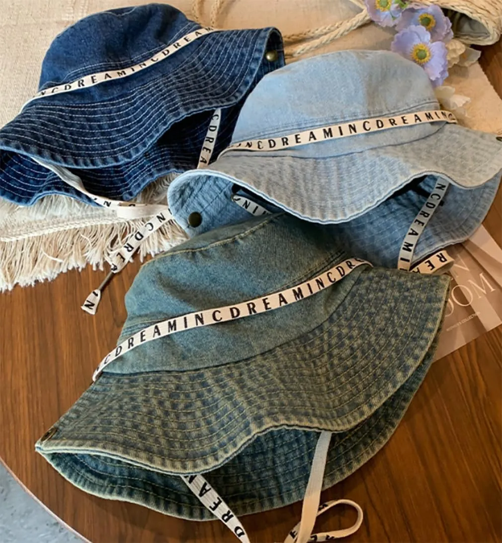 Womens Bucket Hat Beach Sun Hat for Sunmmer Travel Cotton Plaid Colorful Packable Bucket Hats