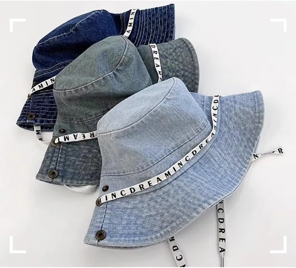 Womens Bucket Hat Beach Sun Hat for Sunmmer Travel Cotton Plaid Colorful Packable Bucket Hats