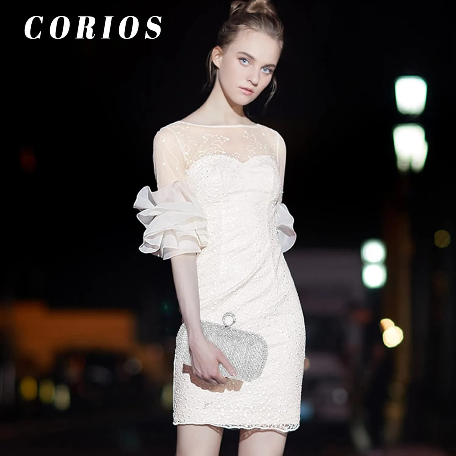 Women's Evening Handbag Crystal Tassel Clutch Purses Rhinestones Shoulder Bag Banquet Bag Bridal Wedding Purse