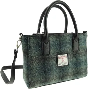 Women's Harris Tweed Small Tote Bag Brora (Moss Green)