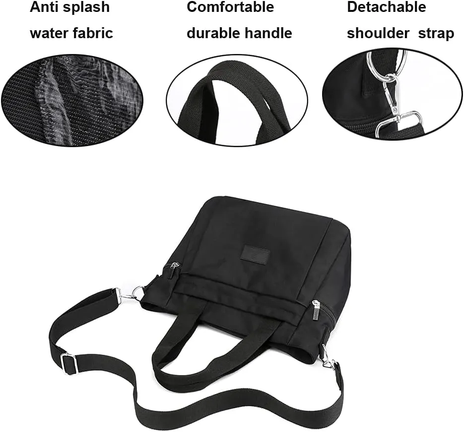 Women's Nylon Handbags Shoulder Bags Ladies Casual Top Handle Handbag Shopper Tote Purse
