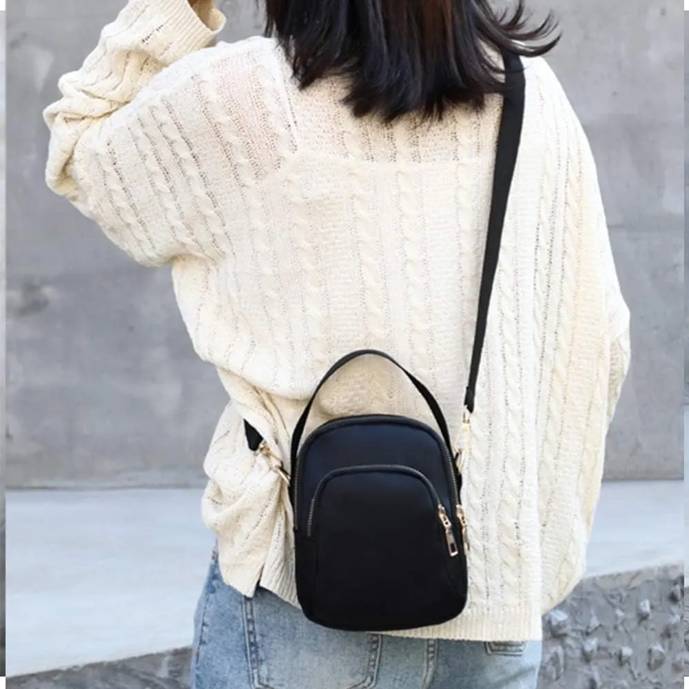 Womens Small Crossbody Bags Phone Purse Mini Girls Shoulder Wallet Handbag Kid Nylon Pouch