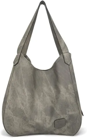 Womens Tote Bag,Vintage Large Capacity Pu Shoulder Bags Fashion Retro Hobo Handbags Purse