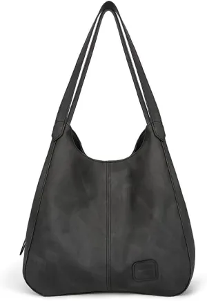 Womens Tote Bag,Vintage Large Capacity Pu Shoulder Bags Fashion Retro Hobo Handbags Purse