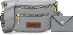 Wrangler Crossbody Bag for Women Cute Fanny Pack Small Belt Chest Waist Bags