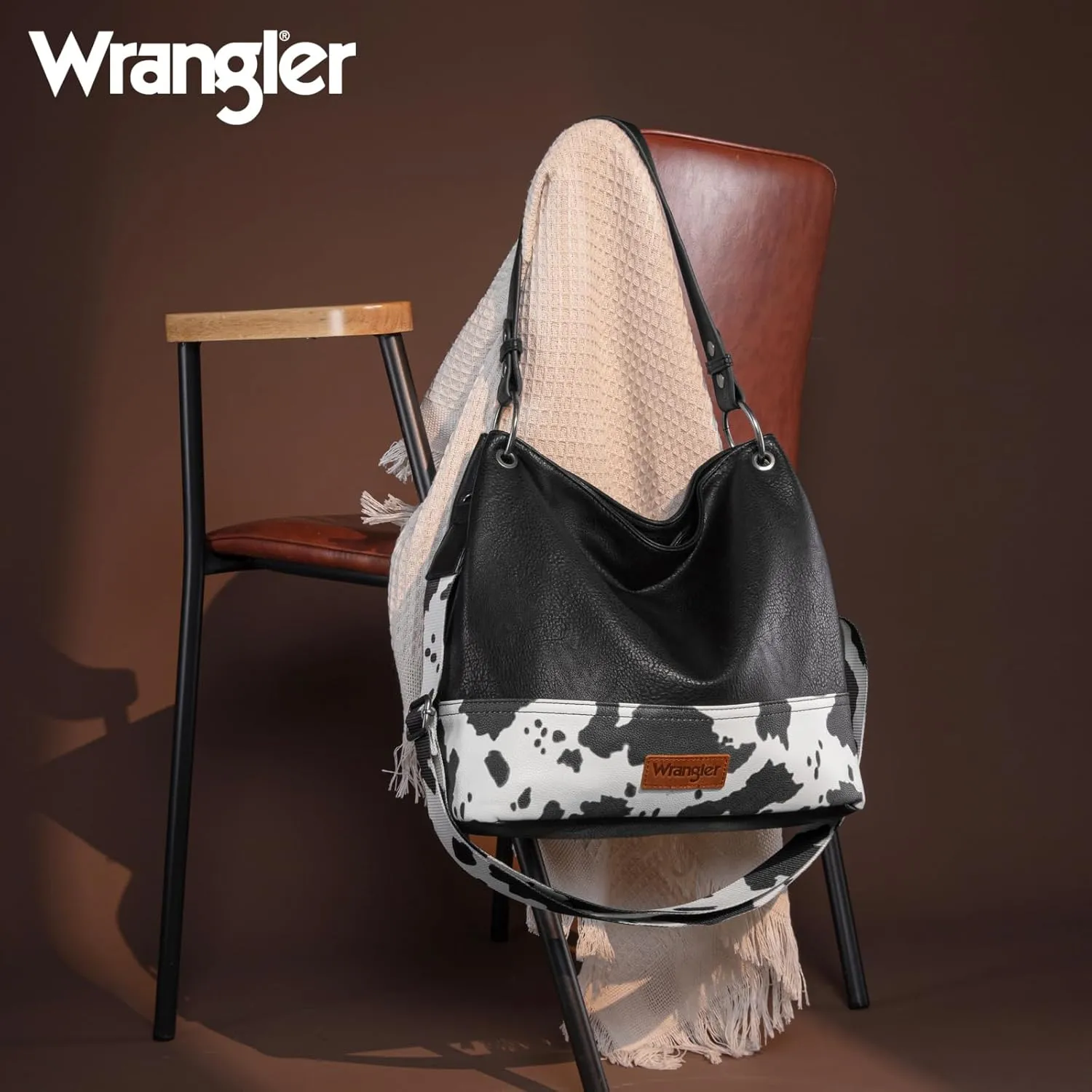 Wrangler Hobo Bags for Women Vegan Leather Top Handle Shoulder Purses and Handbags